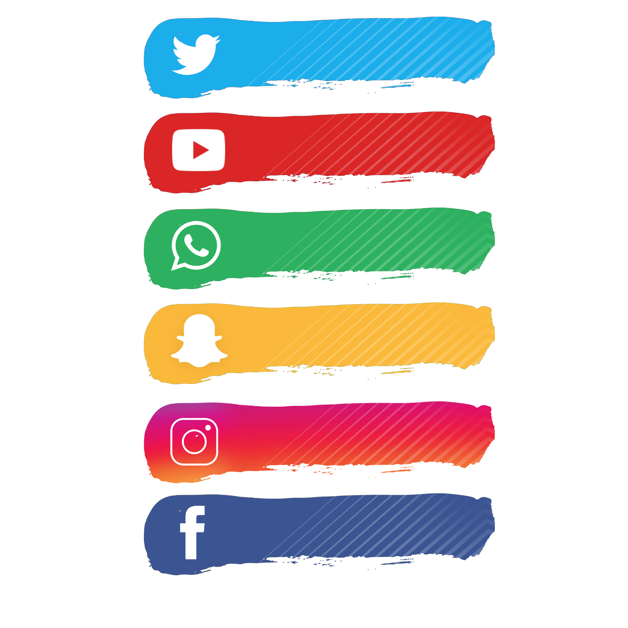 Social Icon Element PSD Graphics